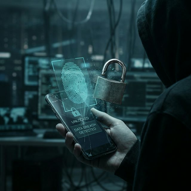 Cyber Security and Identity theft concept