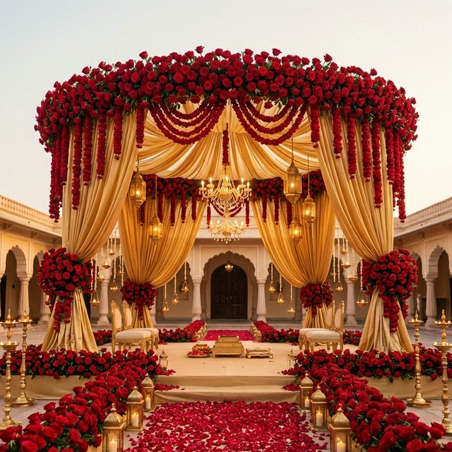 Indian Wedding Ceremony setup